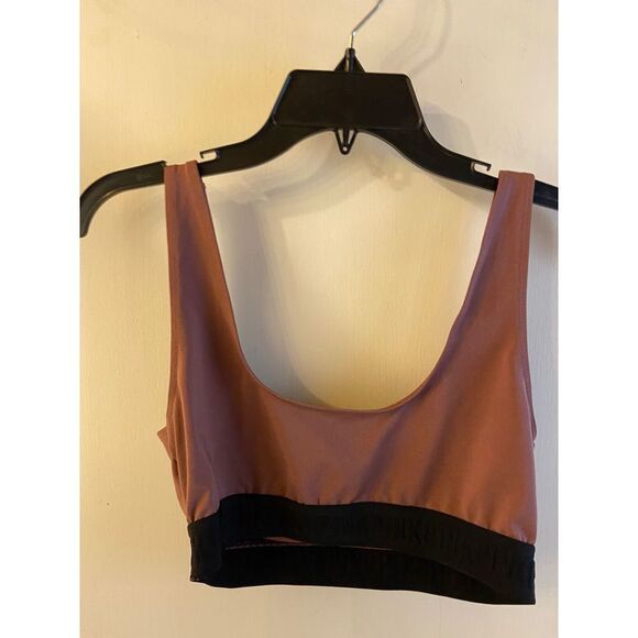 VS Victoria Secret Pink Ultimate lightly lined mauve large sports bra - Picture 3 of 8